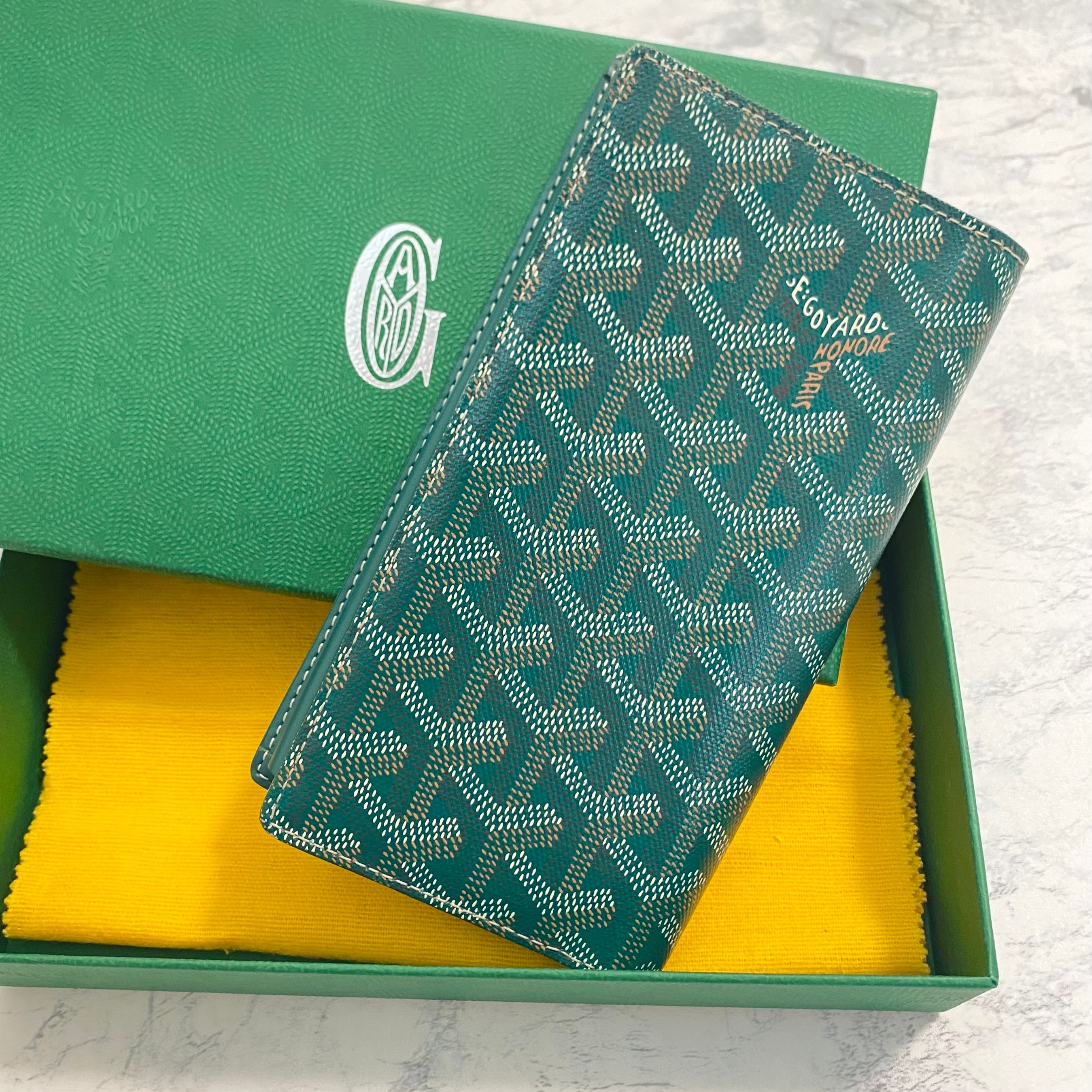 ゴヤール リシュリュー 財布 グリーン GOYARD メンズ 長財布 札入れ