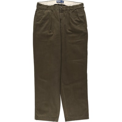 古着 ラルフローレン Ralph Lauren POLO by Ralph Lauren ANDREW PANT ツータック チノパンツ メンズw35相当/eaa644123