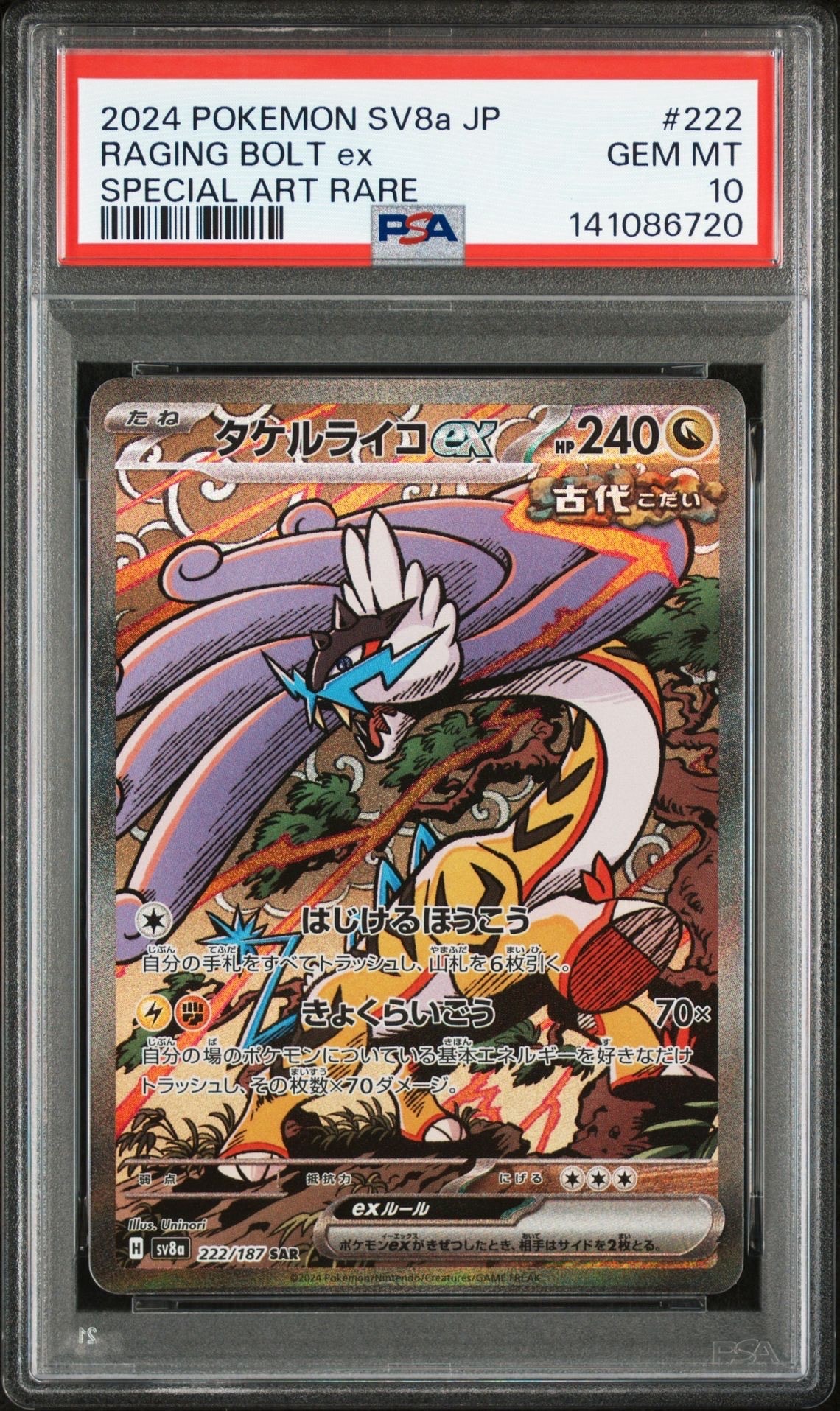 タケルライコex SAR [SV8a 222/187](ハイクラスパック「テラスタルフェスex」)
