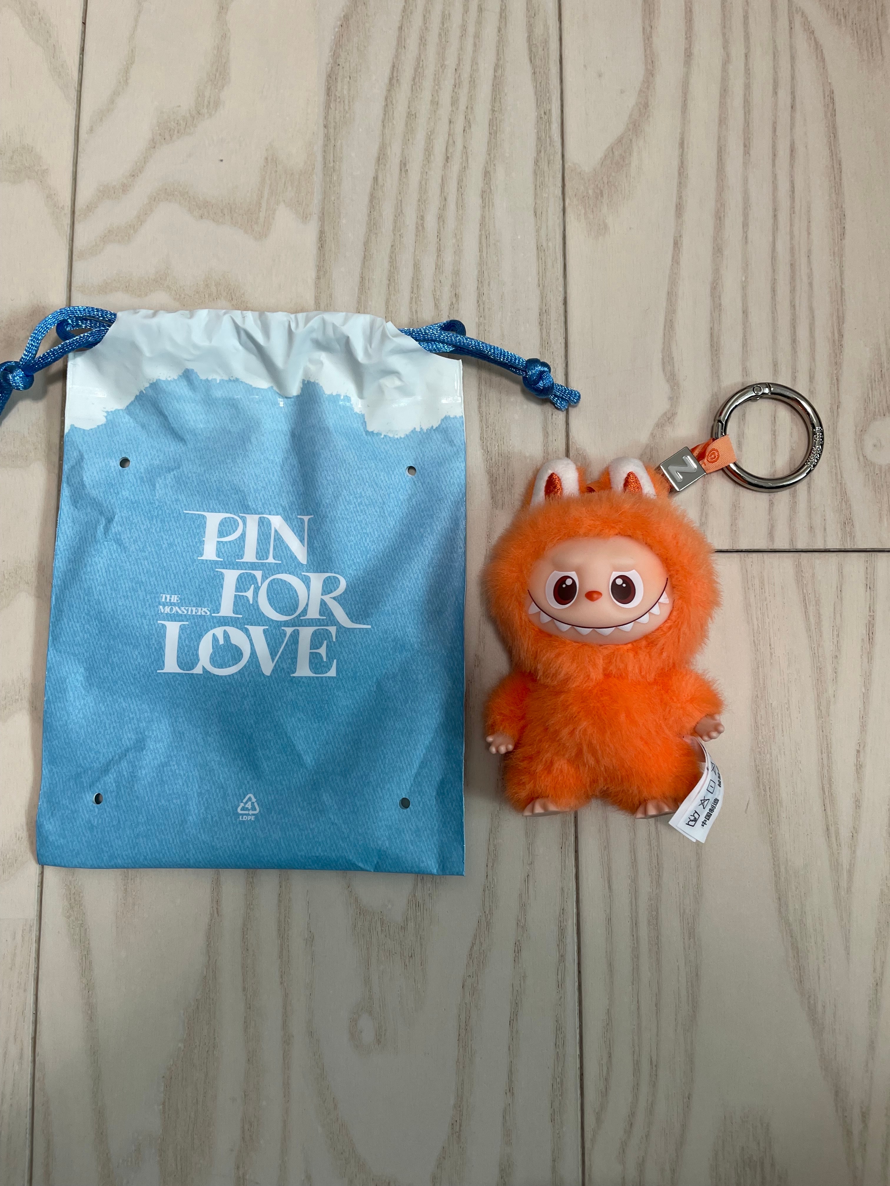 POP MART THE MONSTERS (LABUBU) Pin for Love Series-Vinyl Plush Pendant (N-Z) Z