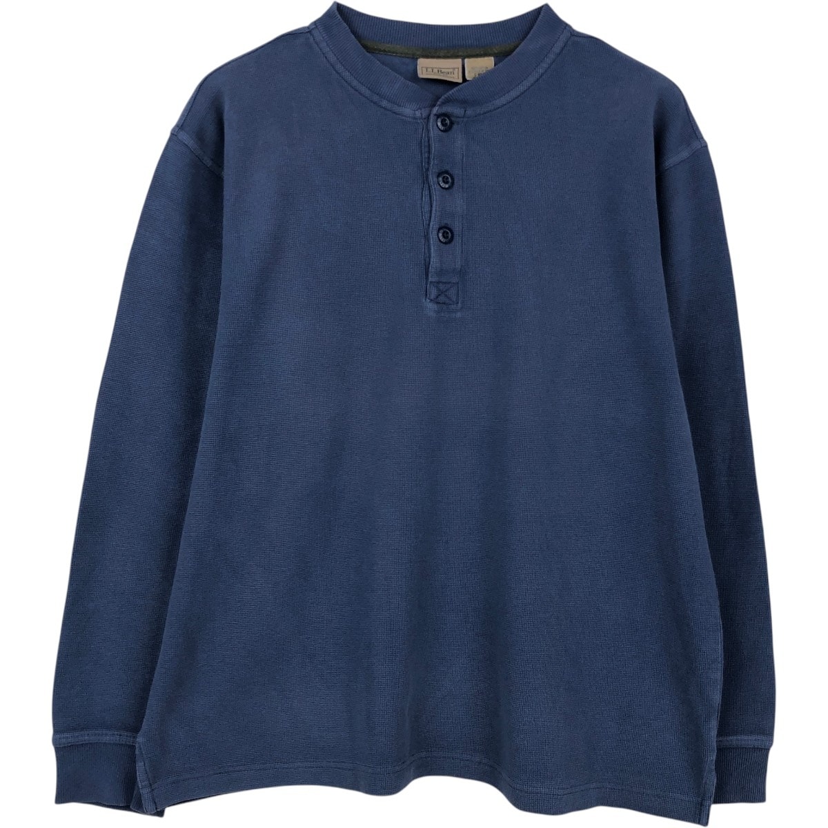 古着 90年代 エルエルビーン L.L.Bean ヘンリーネック サーマルロンT ワッフル メンズL相当 ヴィンテージ/eaa672873