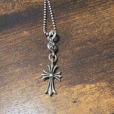 Chrome Hearts 1 Ball Tiny CH Cross Charm "Silver"