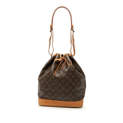ルイ ヴィトン モノグラム ノエ 肩掛け ショルダーバッグ M42224 ブラウン PVC レザー レディース LOUIS VUITTON 【中古】