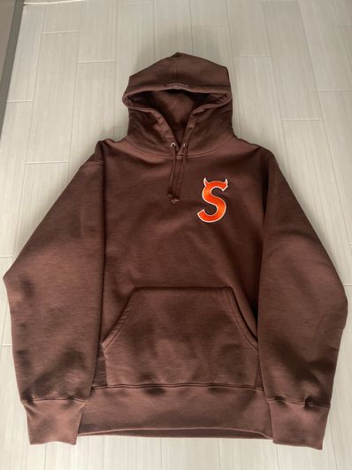 Supreme S Logo Hooded Sweatshirt "Brown" (22FW)