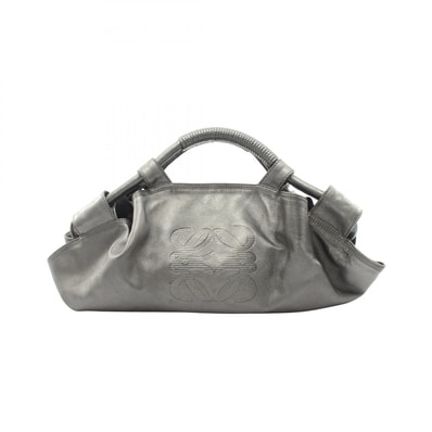 ロエベ LOEWE ナッパアイレ メタリック ハンドバッグ バッグ レザー レディース グリーン系 【中古】