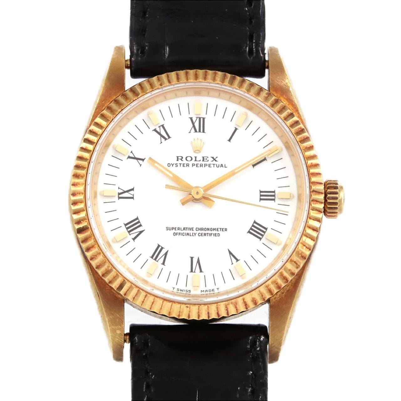 【ノーメンテナンス還元価格】ロレックス オイスターパーペチュアル 14238 YG 自動巻 W番