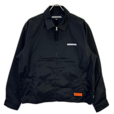 ネイバーフッド 242TSNH-JKM03 24AW ブラック ZIP WORK JACKET ジップワークジャケット M