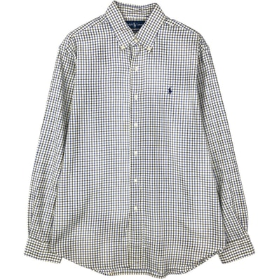 古着 ラルフローレン Ralph Lauren CLASSIC FIT 長袖 ボタンダウンチェックシャツ メンズL相当/eaa676779