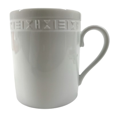 エルメス HERMES エーゲ EGEE 食器 テーブルウェア コップ コーヒーカップ マグカップ 陶器 ホワイト 未使用