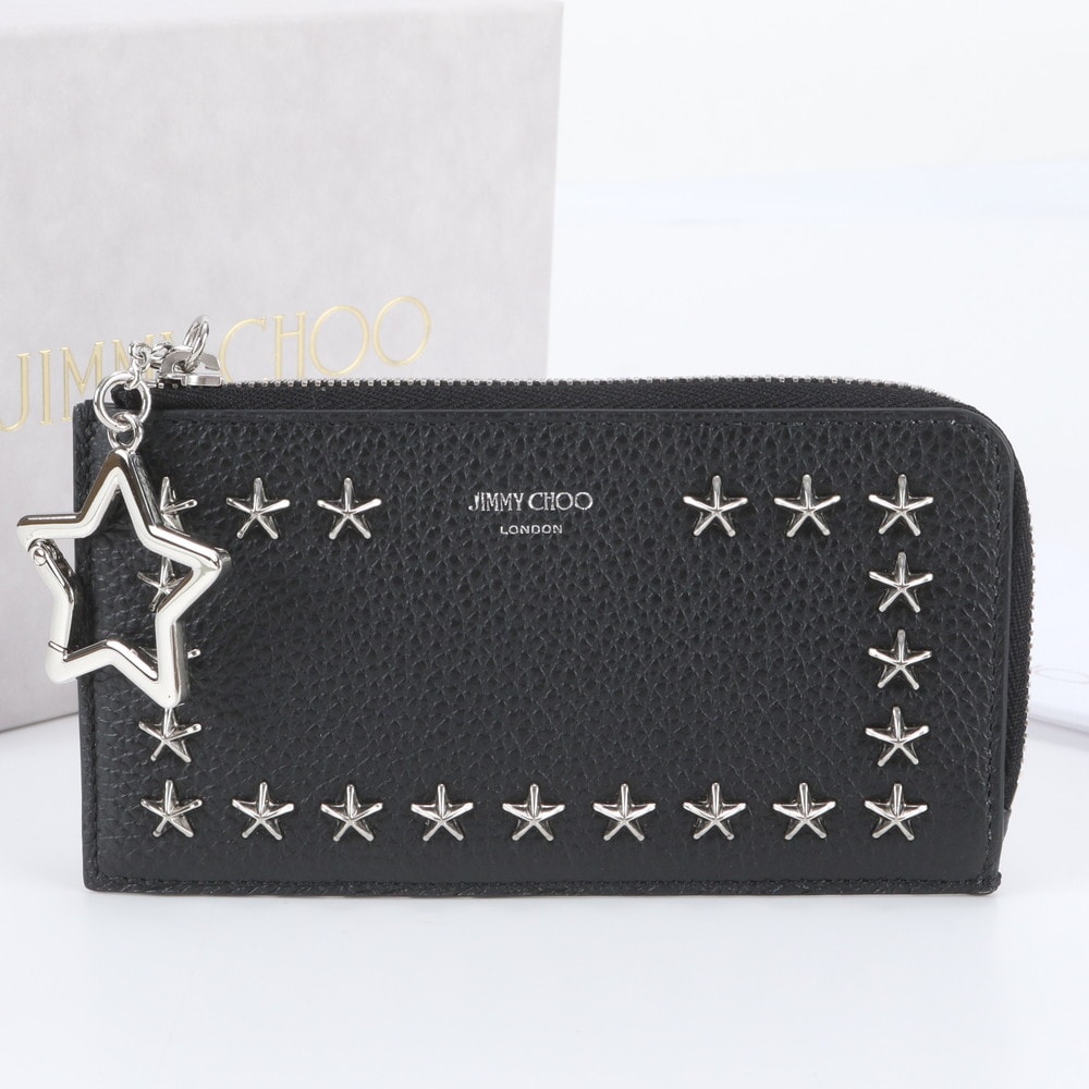 ■極美品 ジミーチュウ スター スタッズコインケース レザー