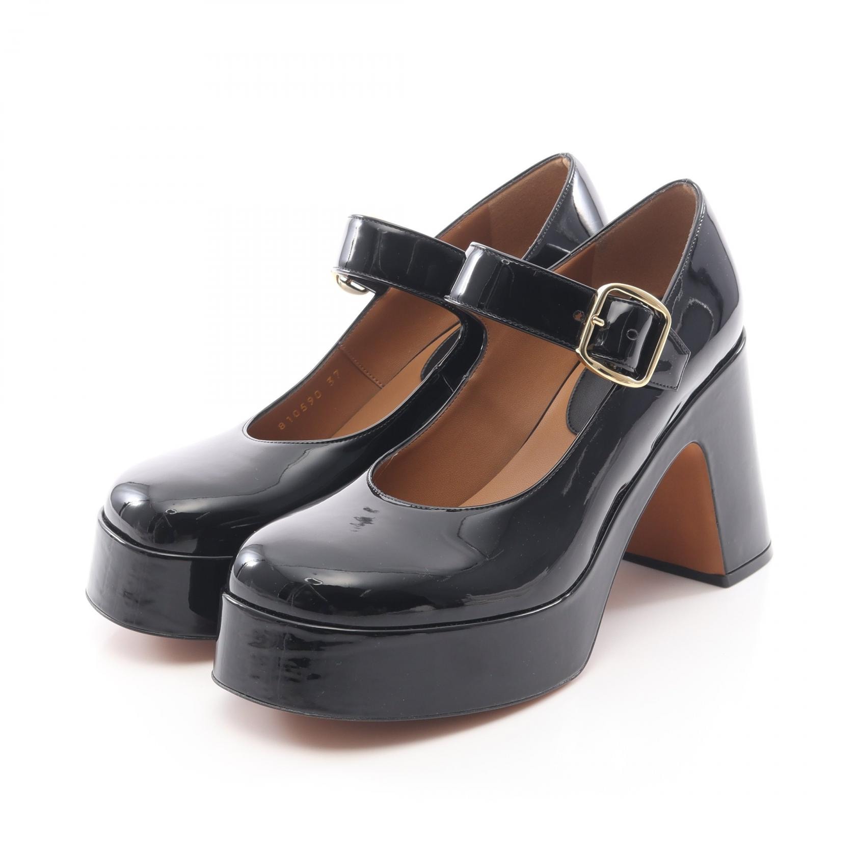 ステラマッカートニー Stella McCartney メリージェーン パンプス 靴 フェイクレザー レディース ブラック系 【中古】