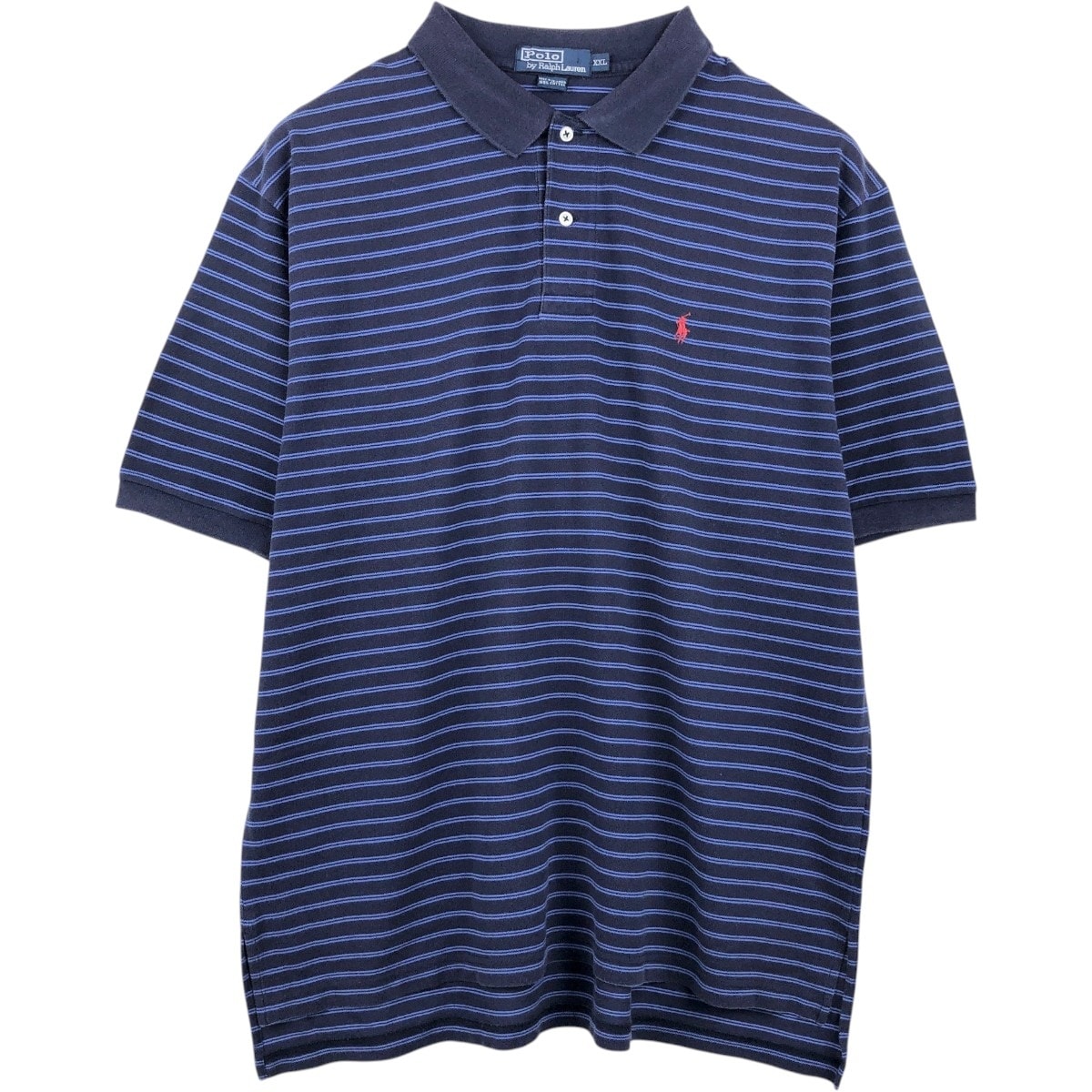 古着 ラルフローレン Ralph Lauren POLO by Ralph Lauren ボーダー柄 半袖 ボーダー ポロシャツ メンズXXL相当/eaa657526