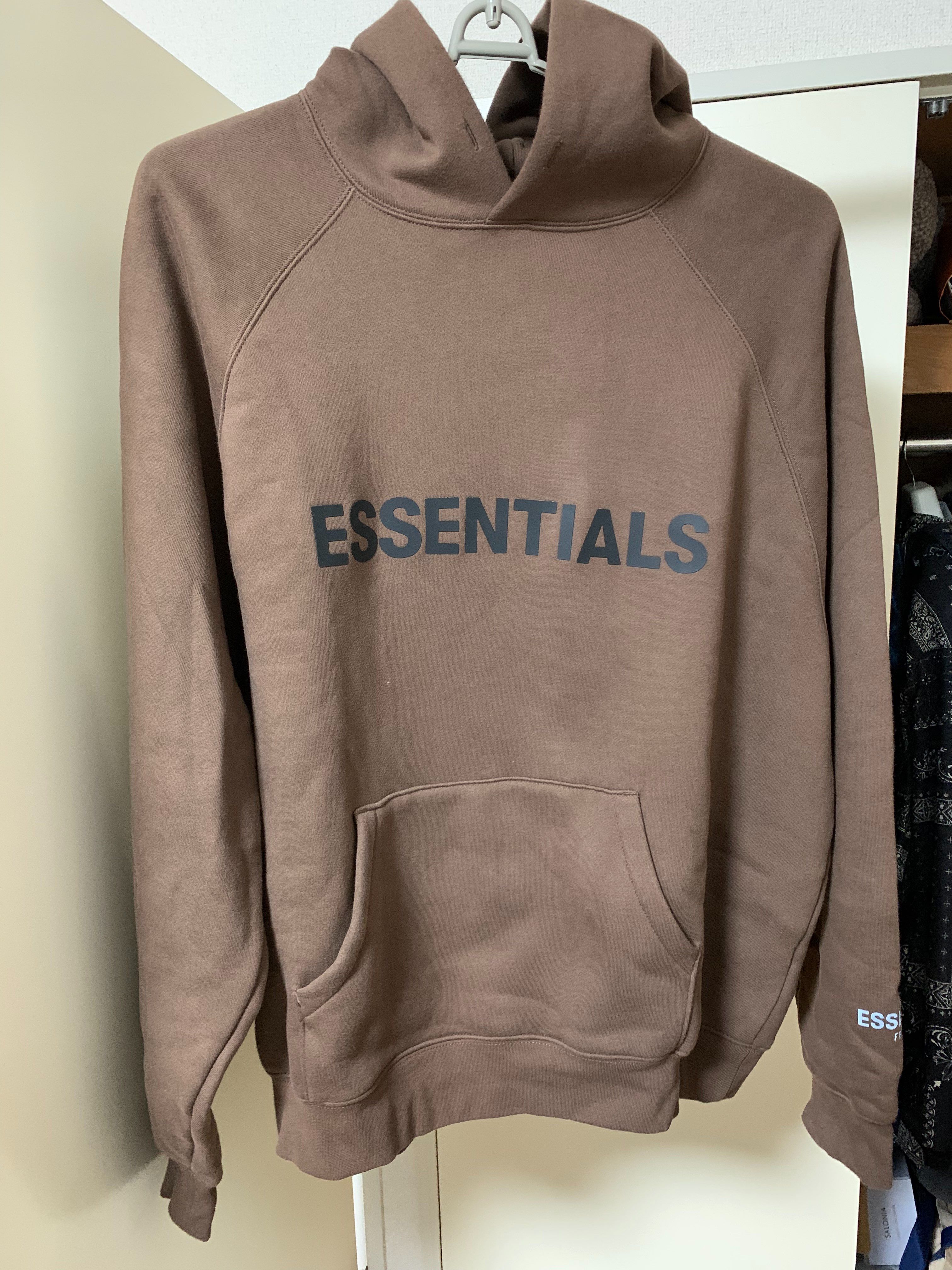 FEAR OF GOD ESSENTIALS / SSENSE 3D Silicon Applique Pullover Hoodie "Rain Drum"