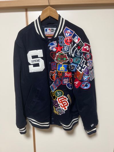 Supreme / New Era®/ MLB Varsity Jacket "Navy"