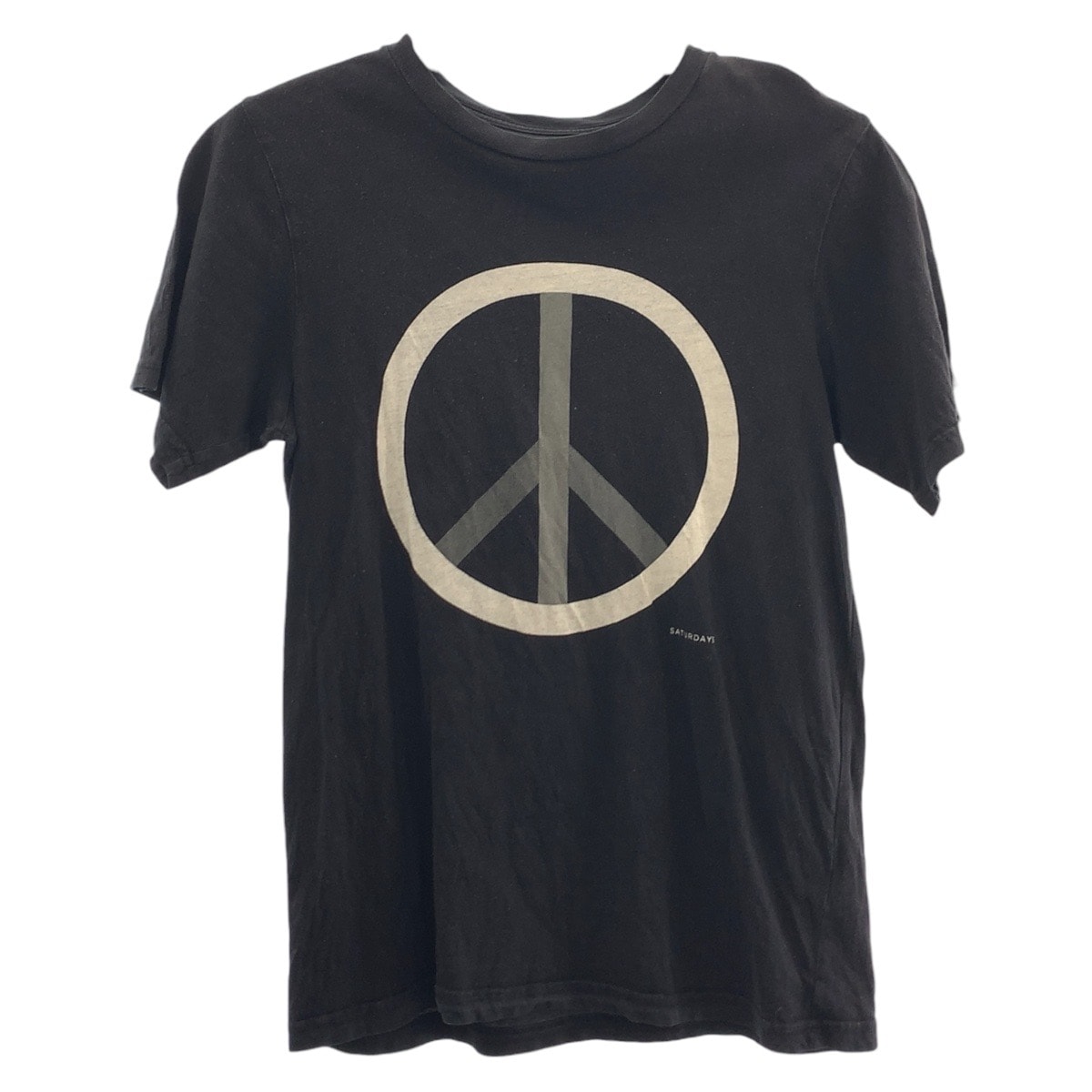 SATURDAYS SURF NYC サタデーズサーフニューヨーク ブラック 黒 コットン Tシャツ 505249 【中古】