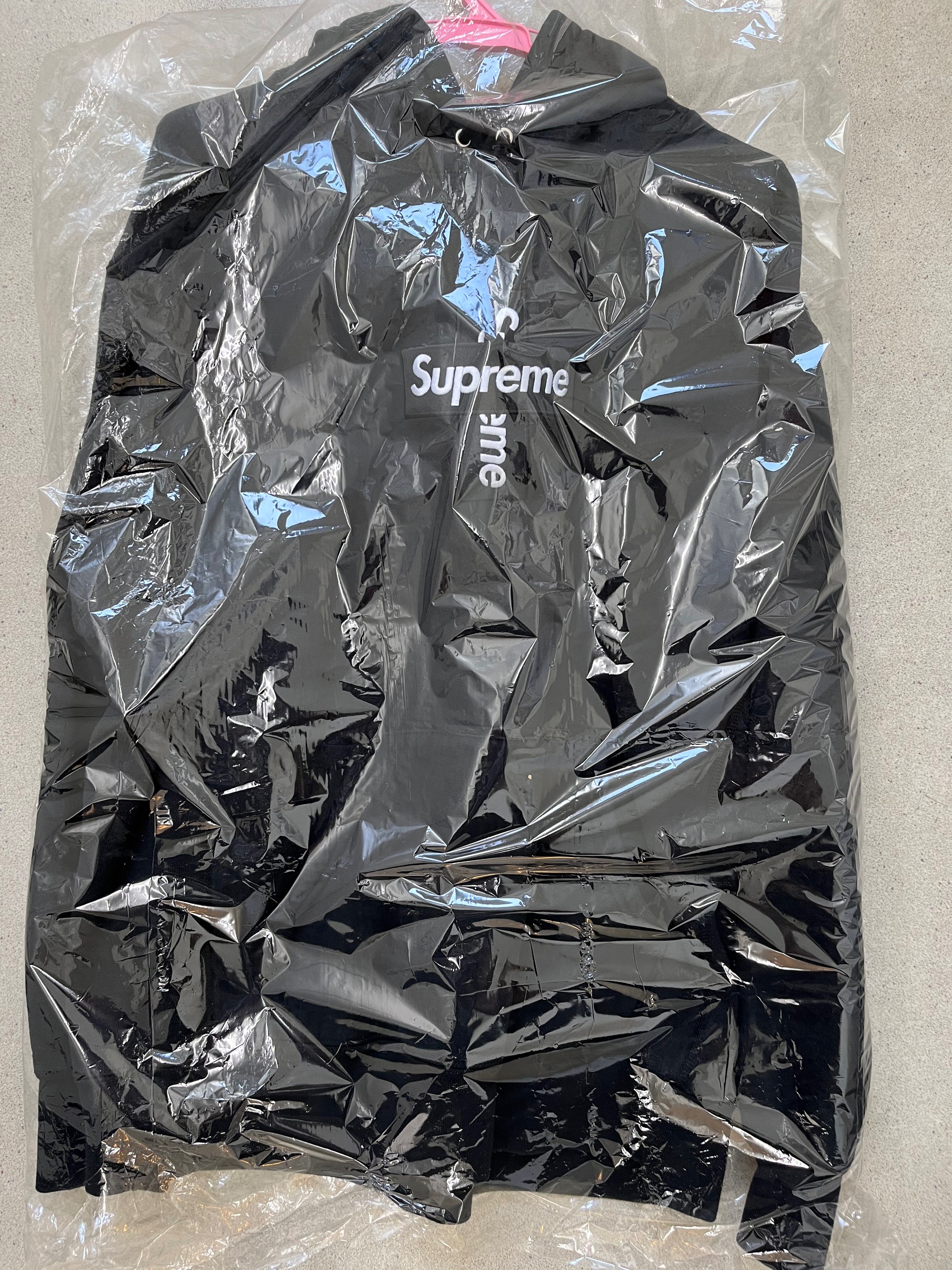 Supreme Cross Box Logo Hooded Sweatshirt "Black"