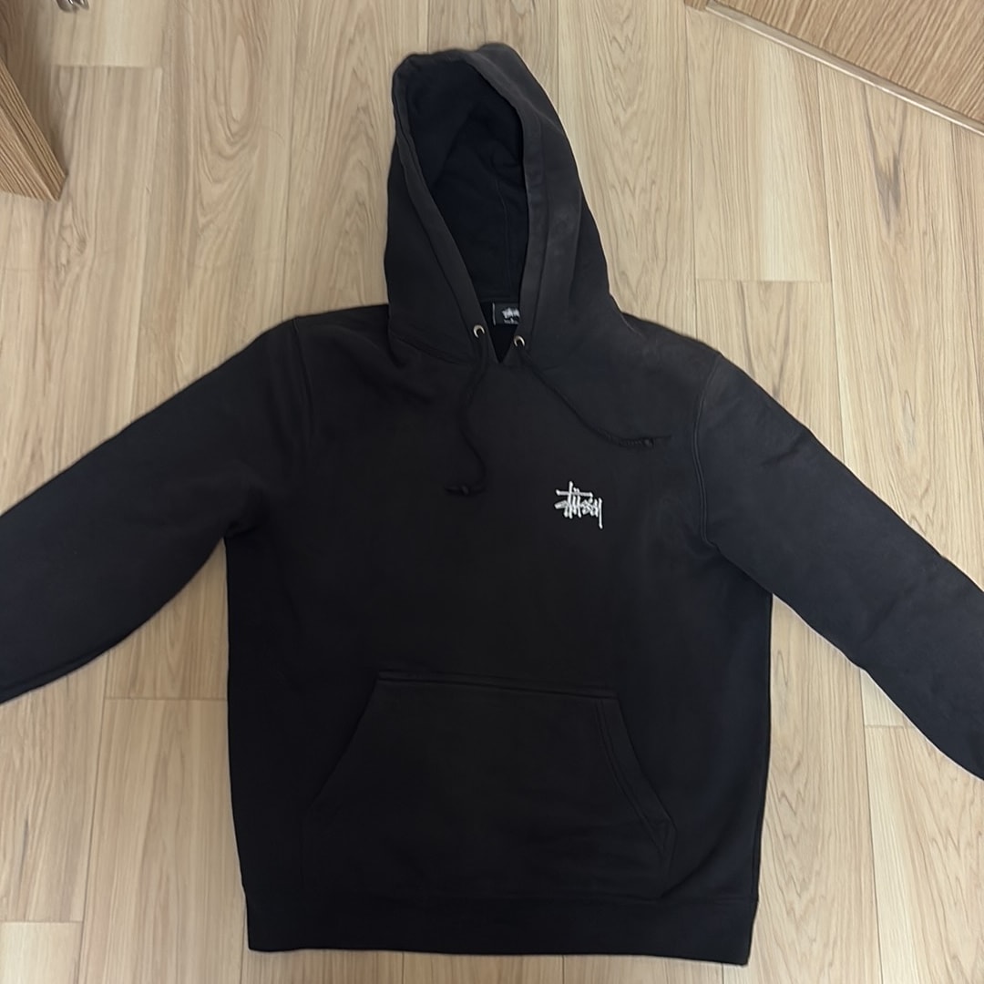 Stussy Basic Stussy Hoodie 2023 "Black"