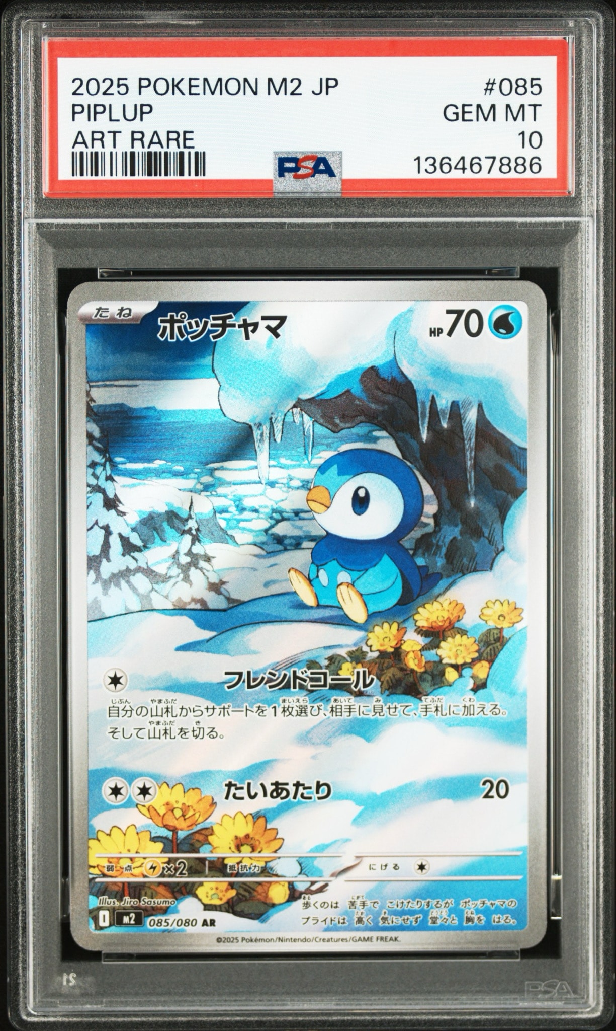 PSA10】ポッチャマ AR [M2 085/080](拡張パック「インフェルノX」) 1枚