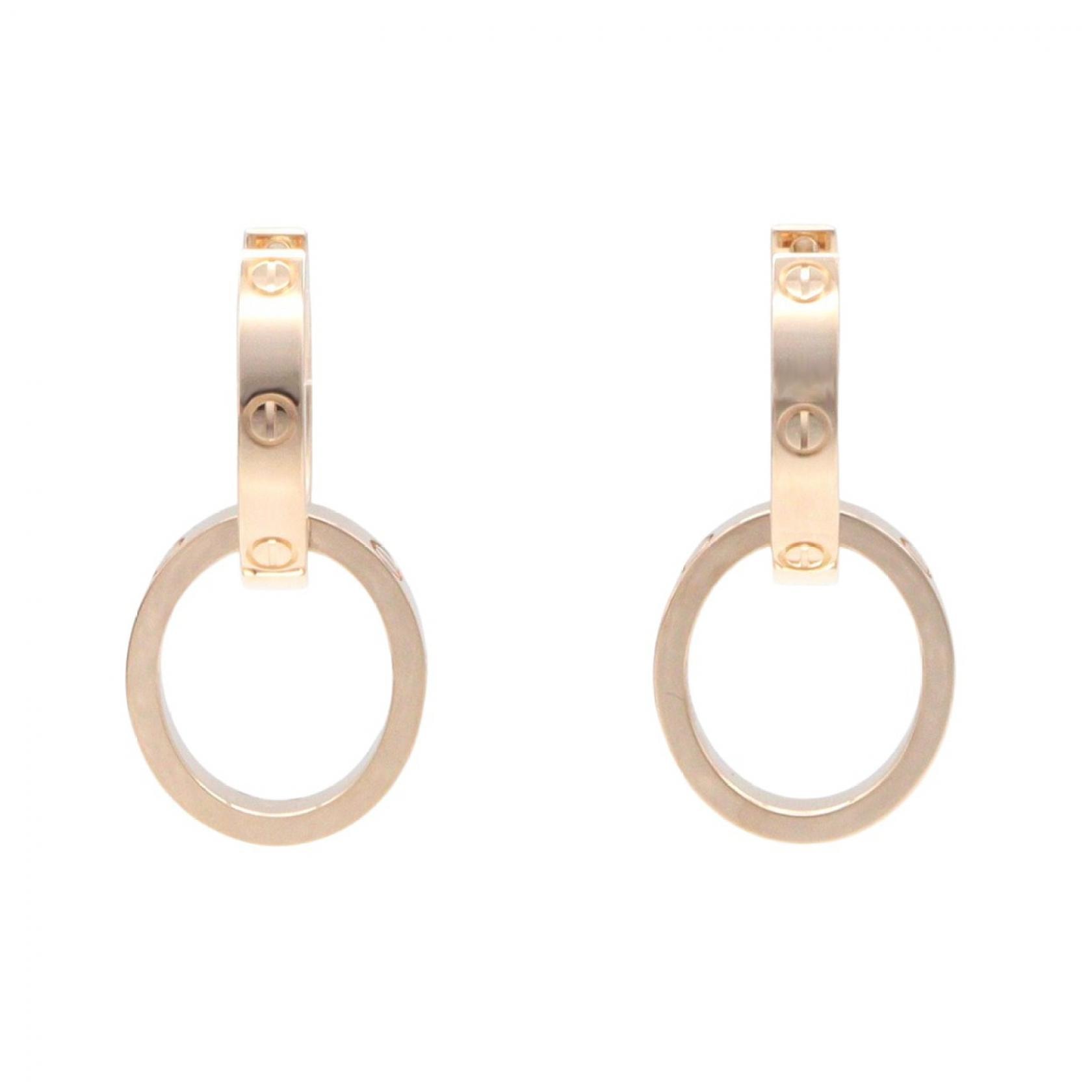 カルティエ CARTIER ラブイヤリング マルチウェア ピアス ジュエリー K18PG(ピンクゴールド) レディース ゴールド系 B8301498 【中古】