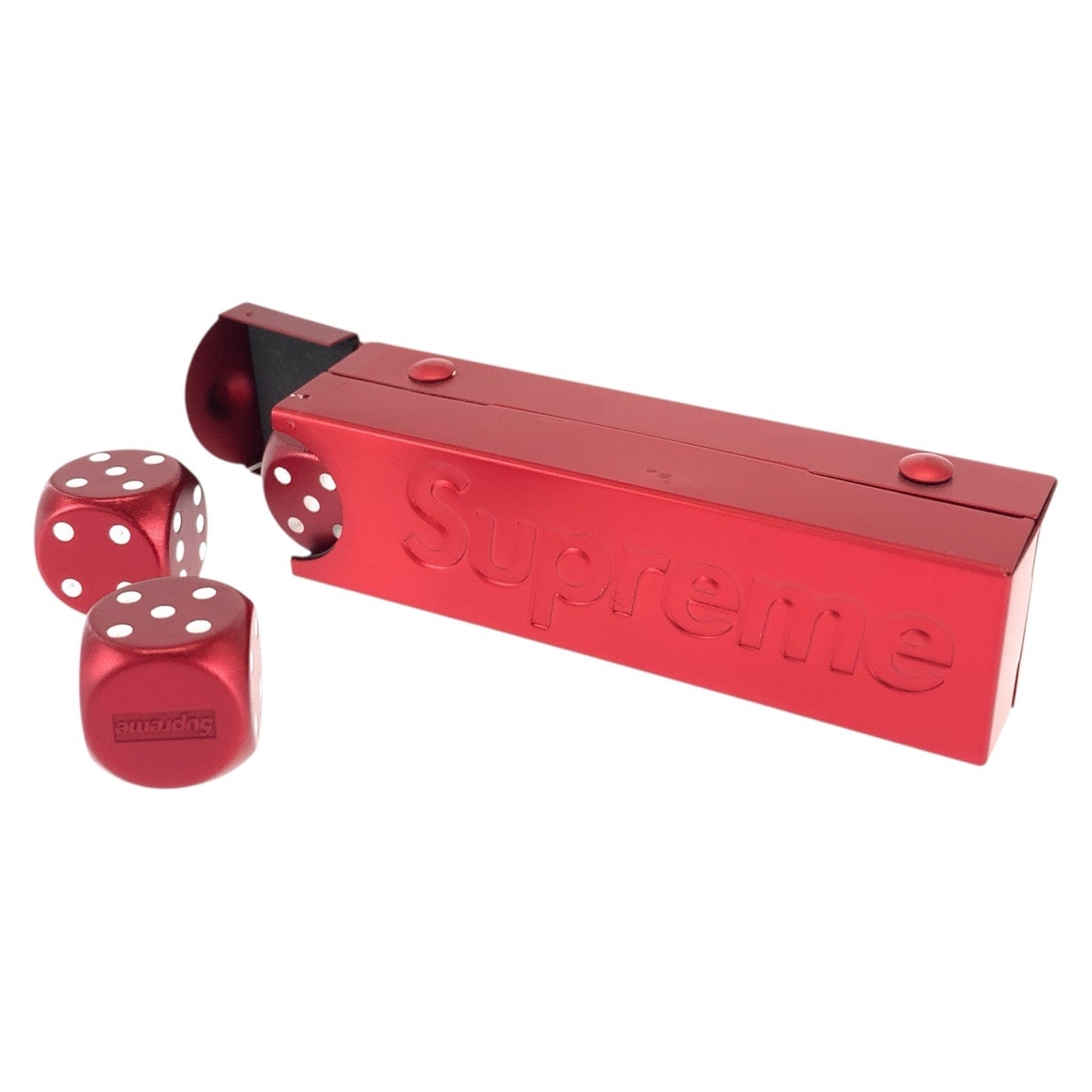 美品 Supreme シュプリーム アルミニウム ダイス セット レッド ホワイト アルミ サイコロ 604480 【中古】