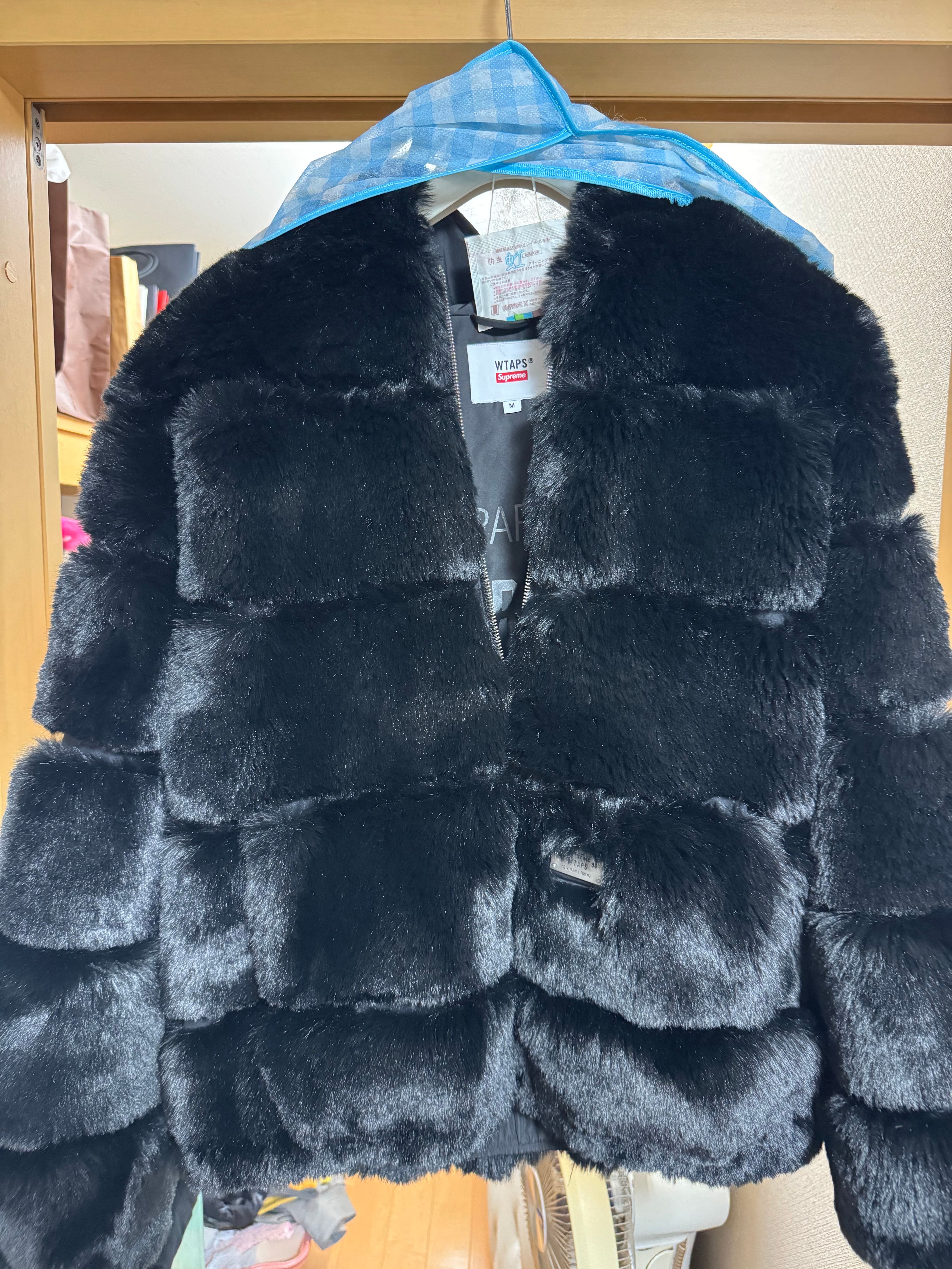 Supreme / WTAPS Faux Fur Hooded Jacket "Black"