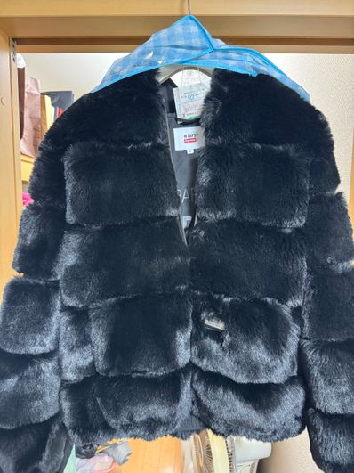 Supreme / WTAPS Faux Fur Hooded Jacket "Black"