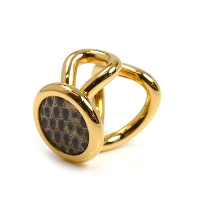 HERMES エルメス GP リザード エリタージュ エクストルPM イヤーカフ レディース【中古】【美品】