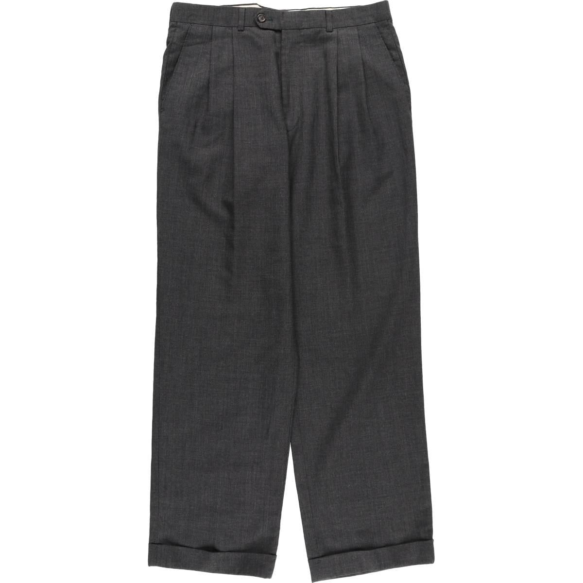 古着 ラルフローレン Ralph Lauren LAUREN ローレン SUPER 100'S ツータック スラックスパンツ メンズw31相当/eaa611831