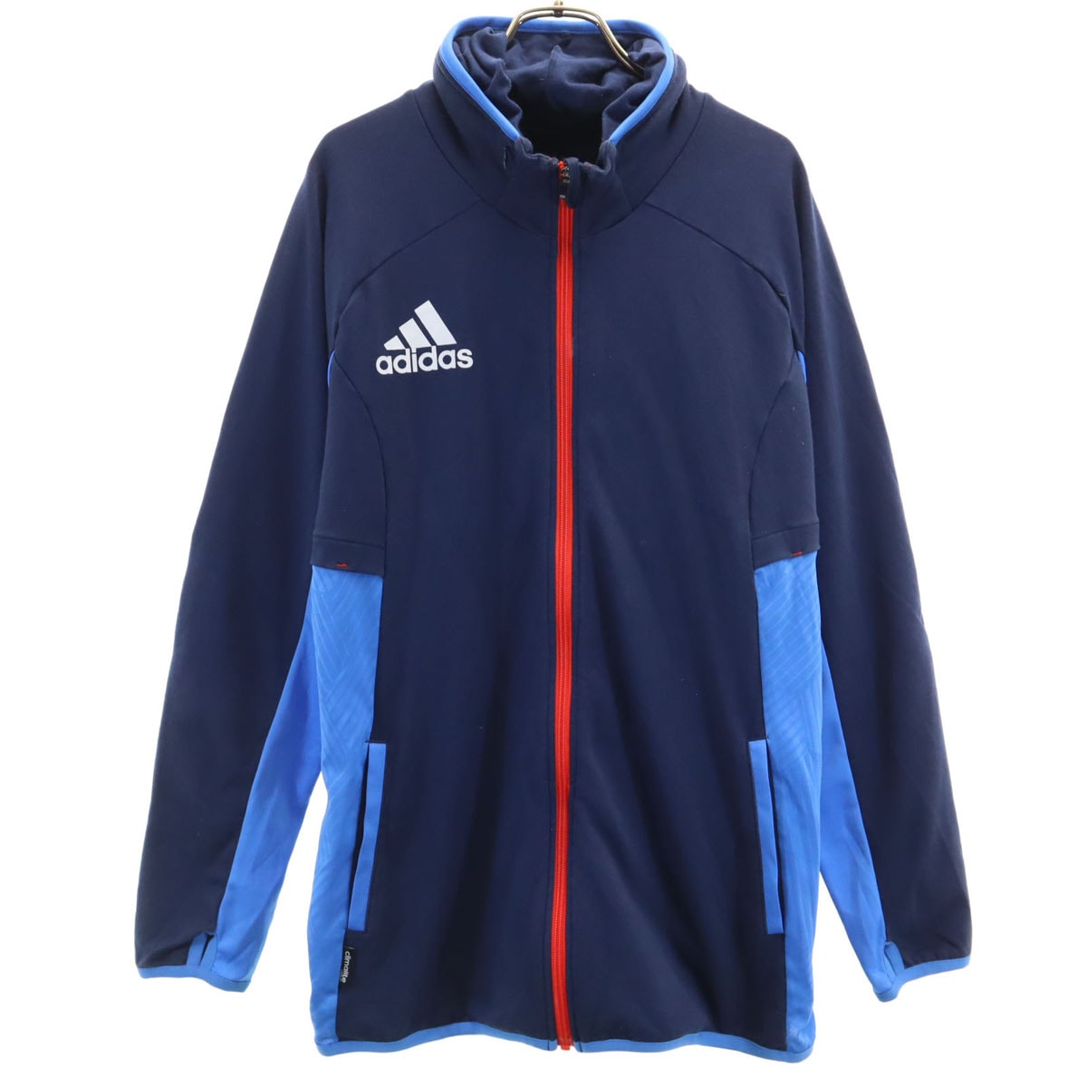 adidas アディダス トレーニング 長袖 ジップパーカー L ネイビー系