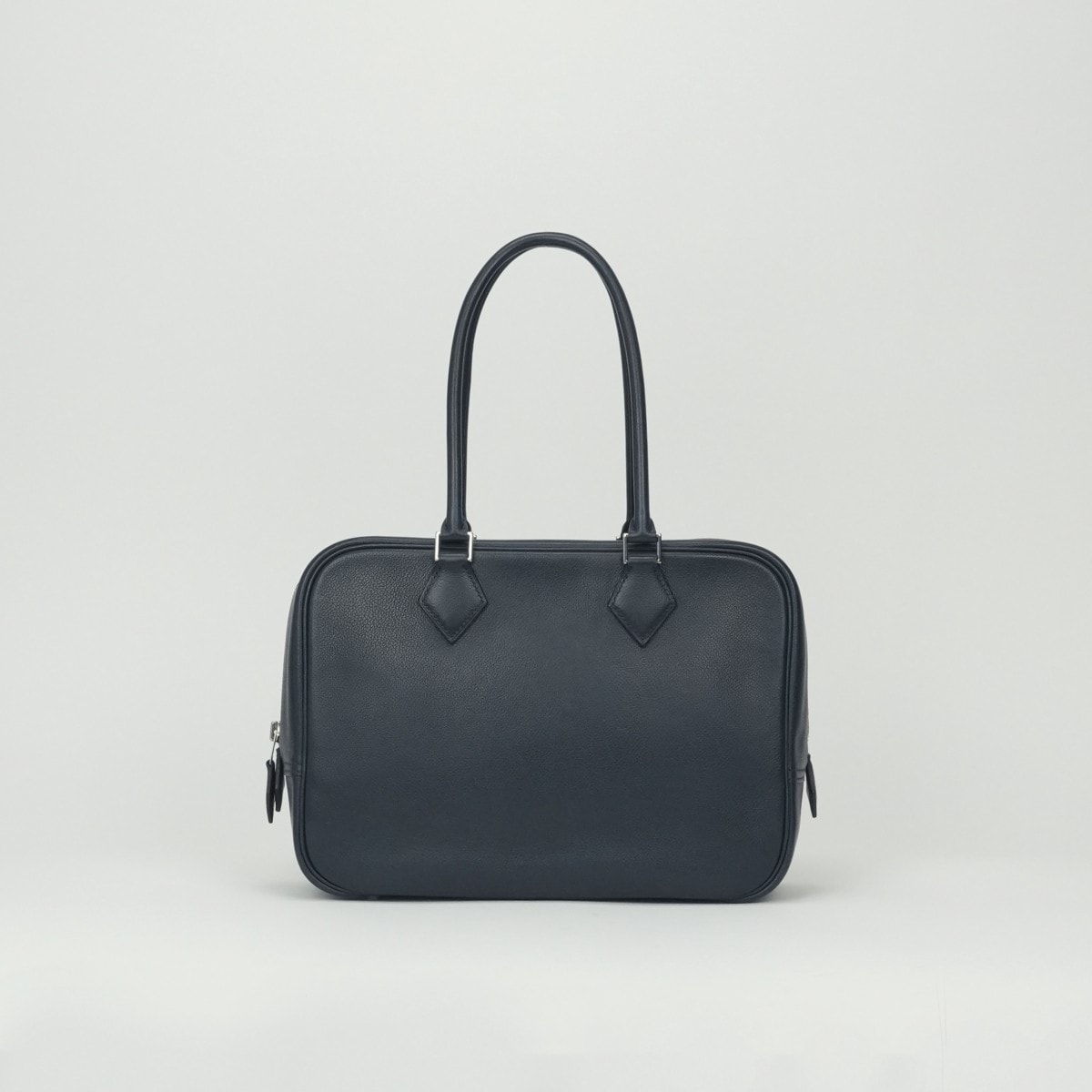 エルメス HERMES プリュム28 プリュム 28 バッグ トートバッグ エバーカラー ブルーインディゴ BlueIndigo ネイビー Navy 紺 青 シルバー金具 ハンドバッグ ビジネスバッグ