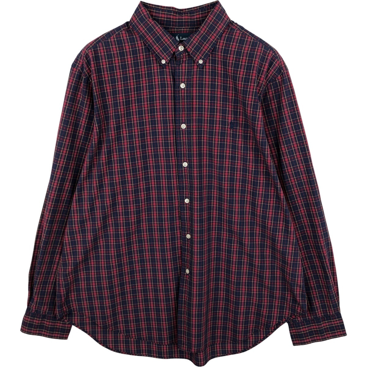 古着 ラルフローレン Ralph Lauren CLASSIC FIT クラシックフィット 長袖 ボタンダウンチェックシャツ メンズXL相当/eaa614950