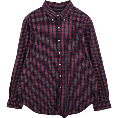 古着 ラルフローレン Ralph Lauren CLASSIC FIT クラシックフィット 長袖 ボタンダウンチェックシャツ メンズXL相当/eaa614950