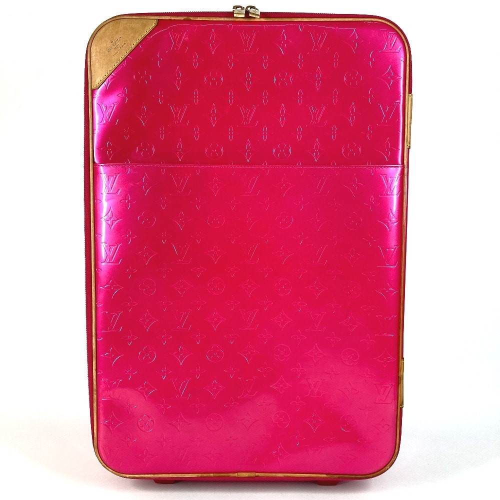 ルイヴィトン LOUIS VUITTON ペガス50 ペガス 50 M93713 モノグラムヴェルニ スーツケース 2輪 トラベルバッグ 旅行バッグ キャリーバッグ モノグラムヴェルニキャンバス ローズポップ ピンク