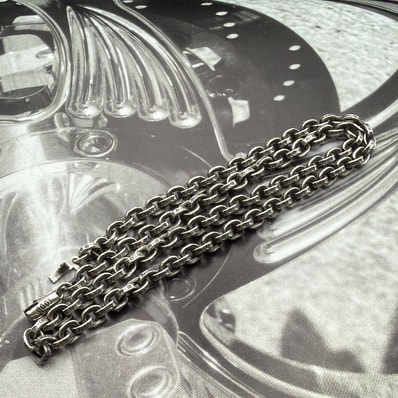 Chrome Hearts Paper Chain Necklace "Silver"