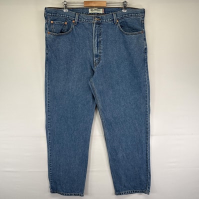古着 リーバイス Levi's デニムパンツ 550 5ポケット ジップ ジーンズ ジーパン 長ズボン 色落ち w42 L32 ブルー メンズ