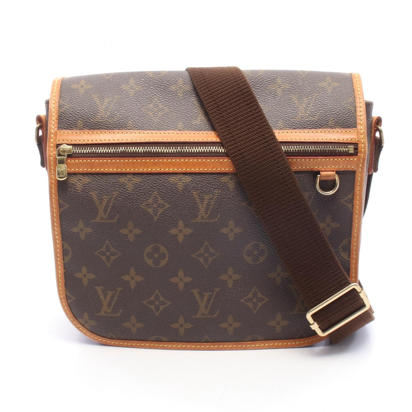 ルイ・ヴィトン LOUIS VUITTON メッセンジャーPM ボスフォール ショルダーバッグ バッグ PVCコーティングキャンバス レザー モノグラム レディース ブラウン系 M40106 【中古】