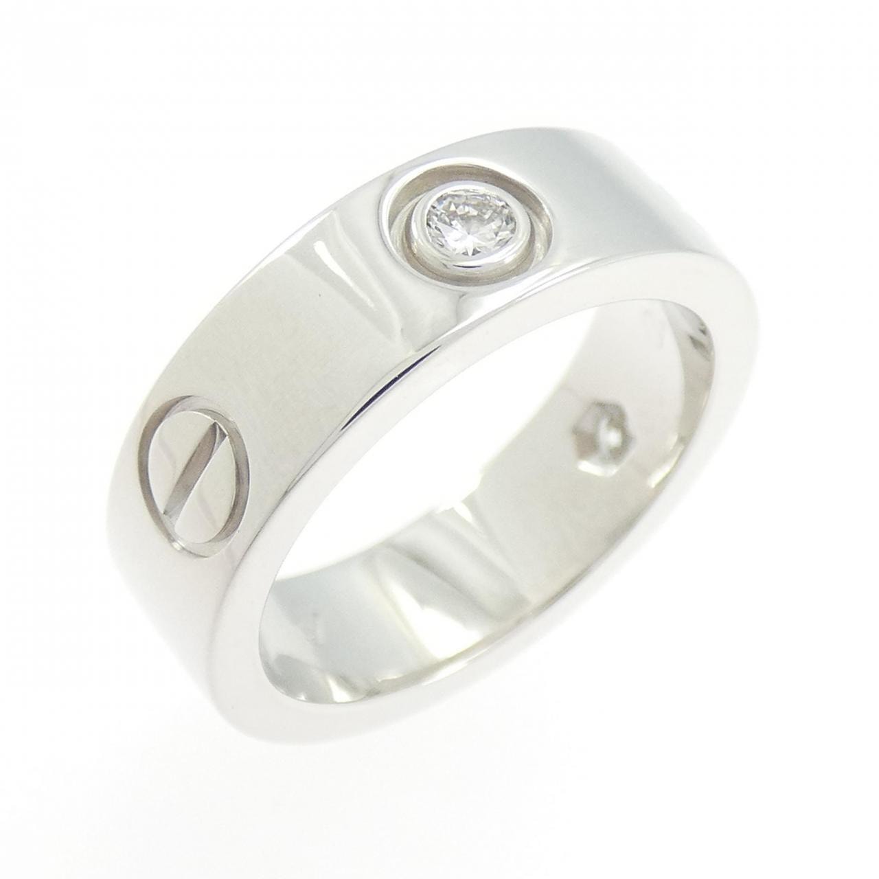 カルティエ ラブ ハーフダイヤ リング