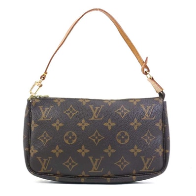 ルイ ヴィトン LOUIS VUITTON アクセサリーポーチ モノグラム ポシェット アクセソワール モノグラムキャンバス ブラウン レディース M51980【中古】 r11268i