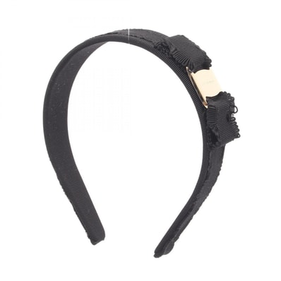 サルヴァトーレフェラガモ Salvatore Ferragamo ヴァラリボン カチューシャ 衣料品 コットン / プラスチック レディース ブラック系 659653346970 【新品】
