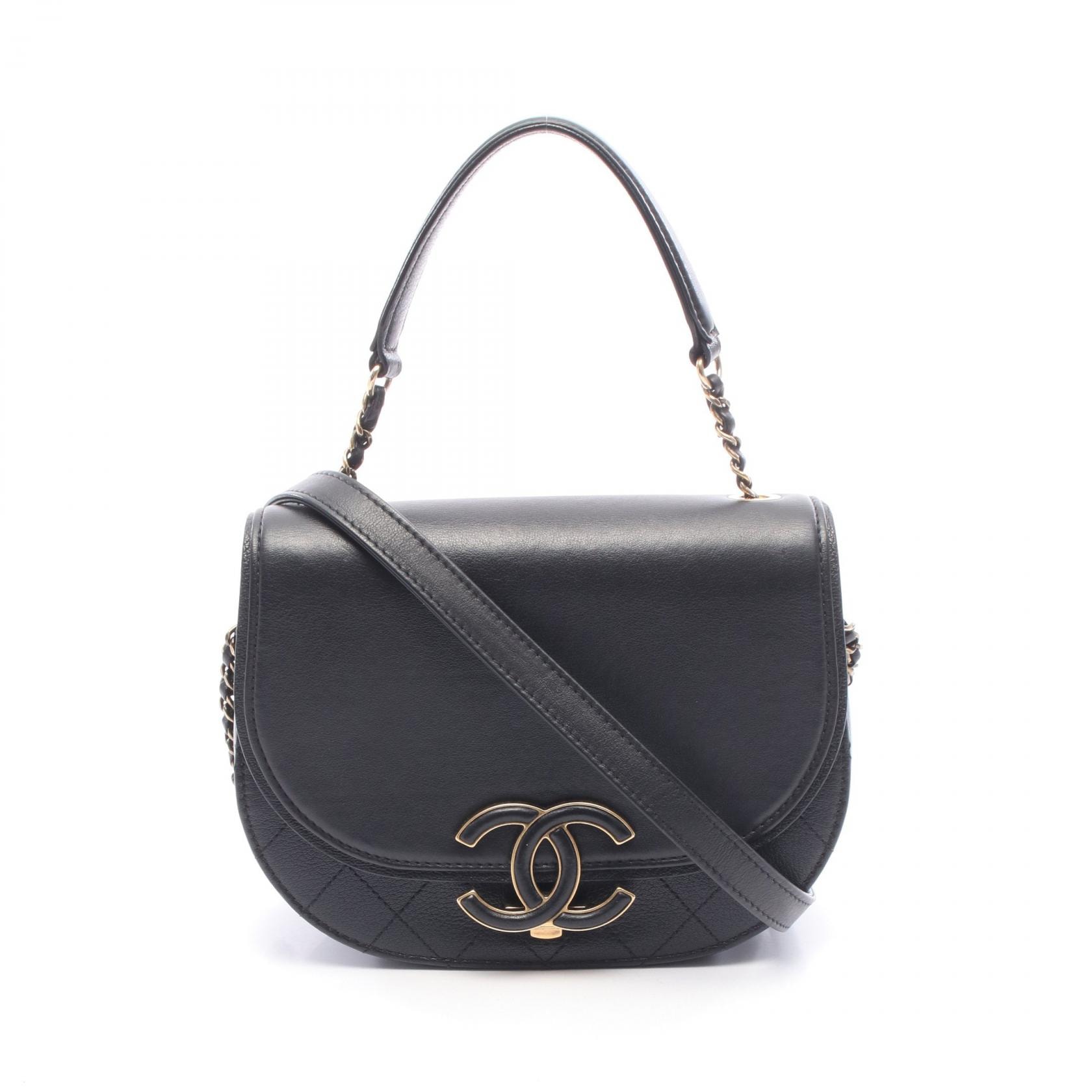 シャネル CHANEL マトラッセ 2WAY ショルダーバッグ バッグ レザー レディース ブラック系 A93460 【中古】