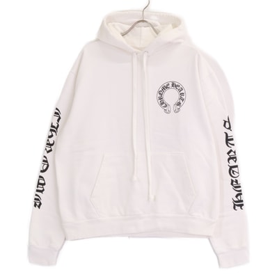 Chrome Hearts PPO HD Chomper PLVR Matty Boy Back Print Pullover Hoodie "White"