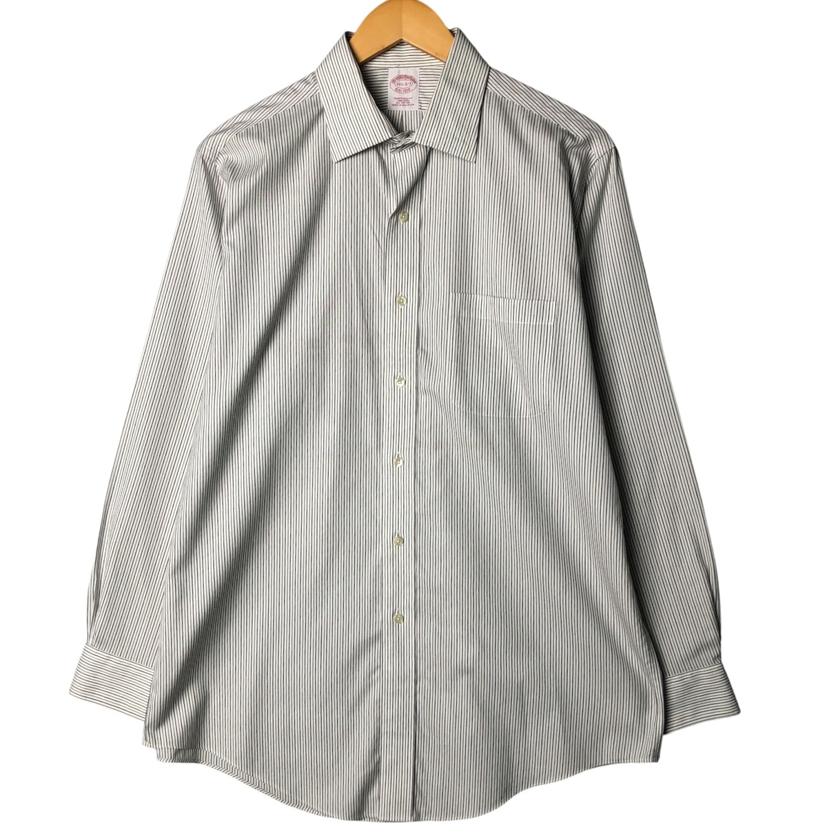 古着 ブルックスブラザーズ Brooks Brothers TRADITIONAL FIT 長袖 コットンストライプシャツ メンズXL相当/eaa585224
