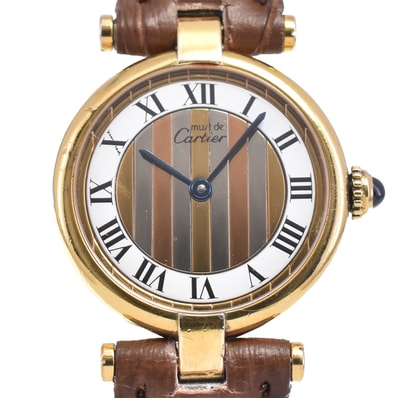 カルティエ CARTIER 590004 ヴェルメイユ トリニティ文字盤 ホワイト クォーツ レディース 腕時計 G#147595