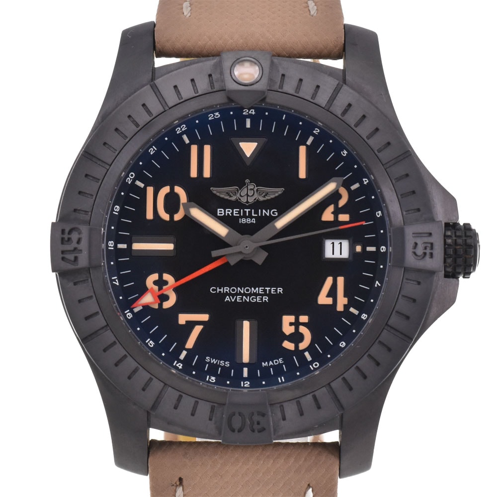 値下 ブライトリング BREITLING V32395 アベンジャー GMT45ナイトミッション 自動巻き メンズ M#145272
