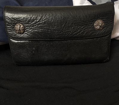 Chrome Hearts Wave Wallet Leather "Black"