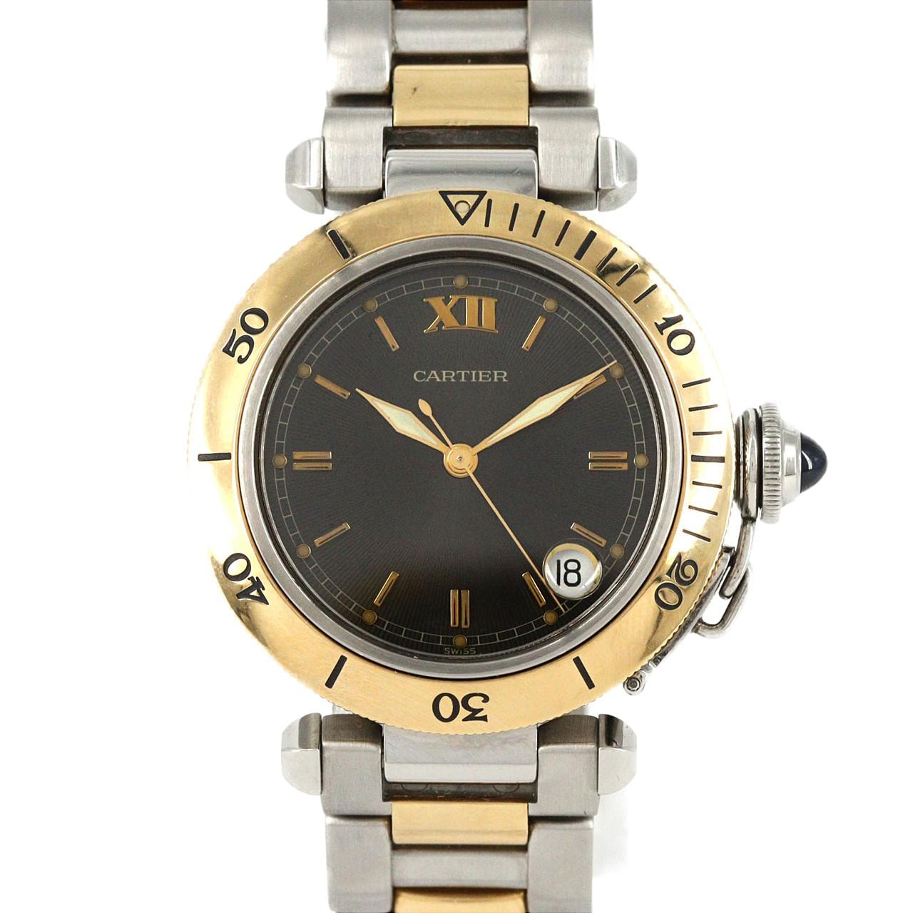 【ノーメンテナンス還元価格】カルティエ パシャ・ドゥ・カルティエプロンジャー コンビ W31016N1 SSxYG 自動巻