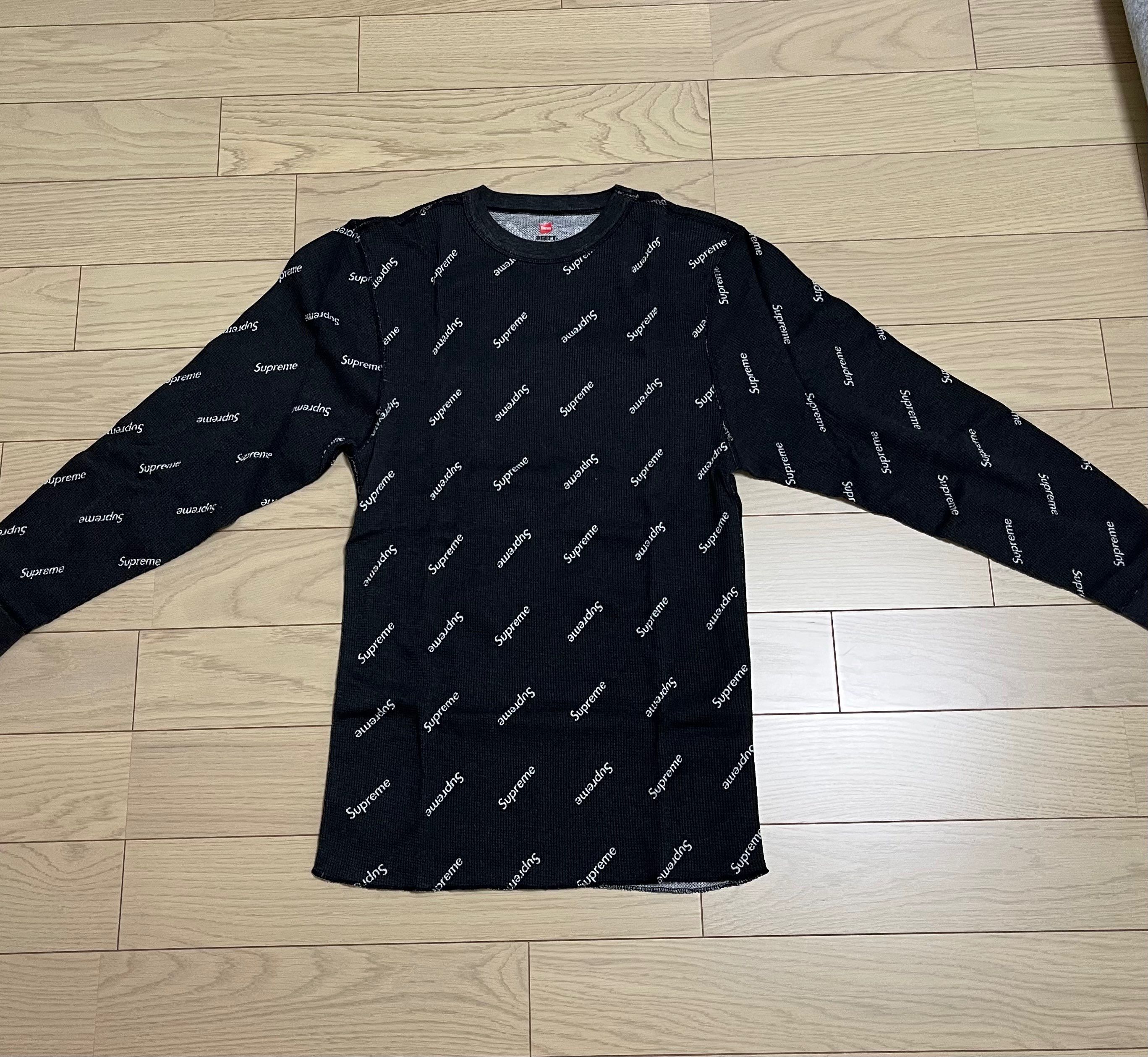 Supreme x Hanes Thermal Crew (1 Pack) "Black" (20FW)