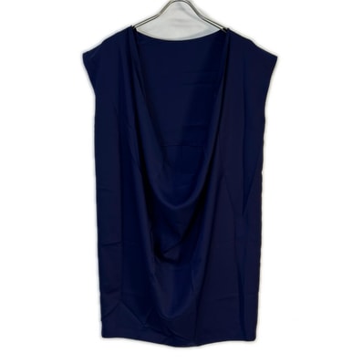 イッセイミヤケ IM21FJ521 パープル ドレープデザイン ノースリーブワンピース 2