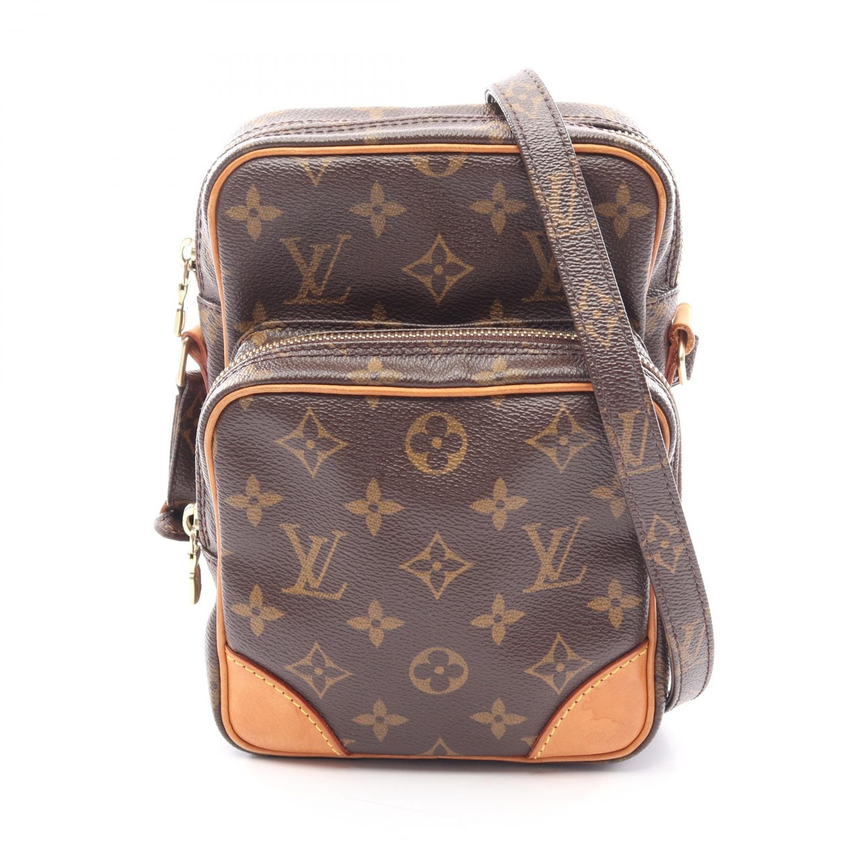 ルイ・ヴィトン LOUIS VUITTON アマゾン ショルダーバッグ バッグ PVCコーティングキャンバス レザー モノグラム レディース ブラウン系 M45236 【中古】