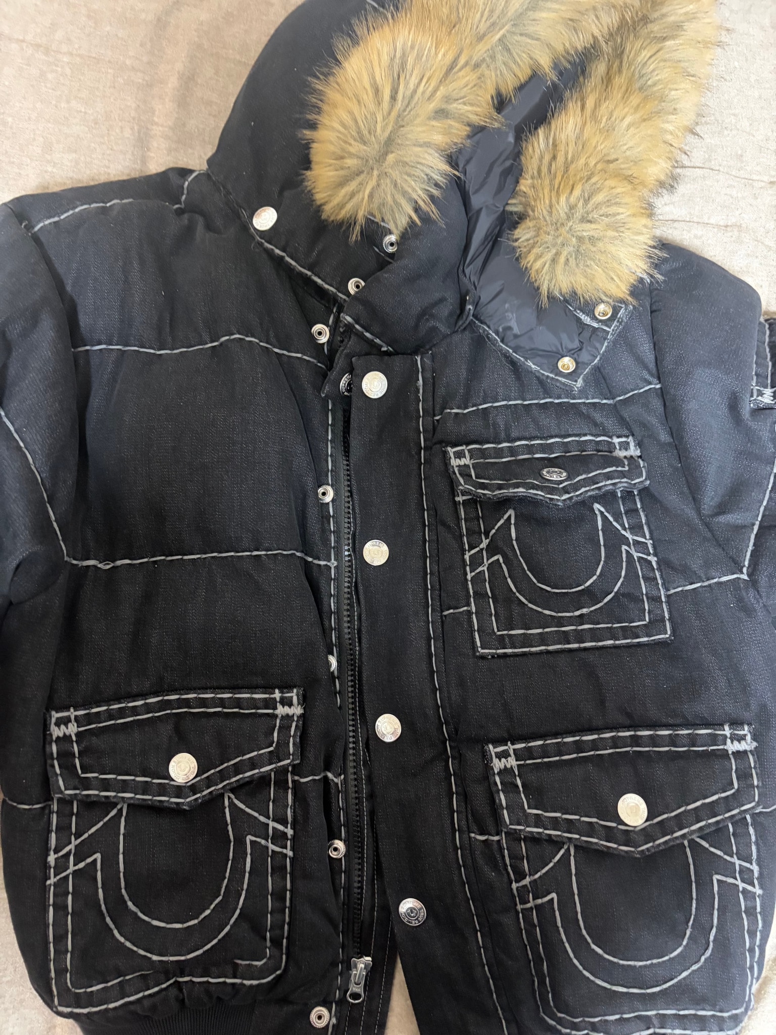 Supreme x True Religion Puffer Jacket "Black"